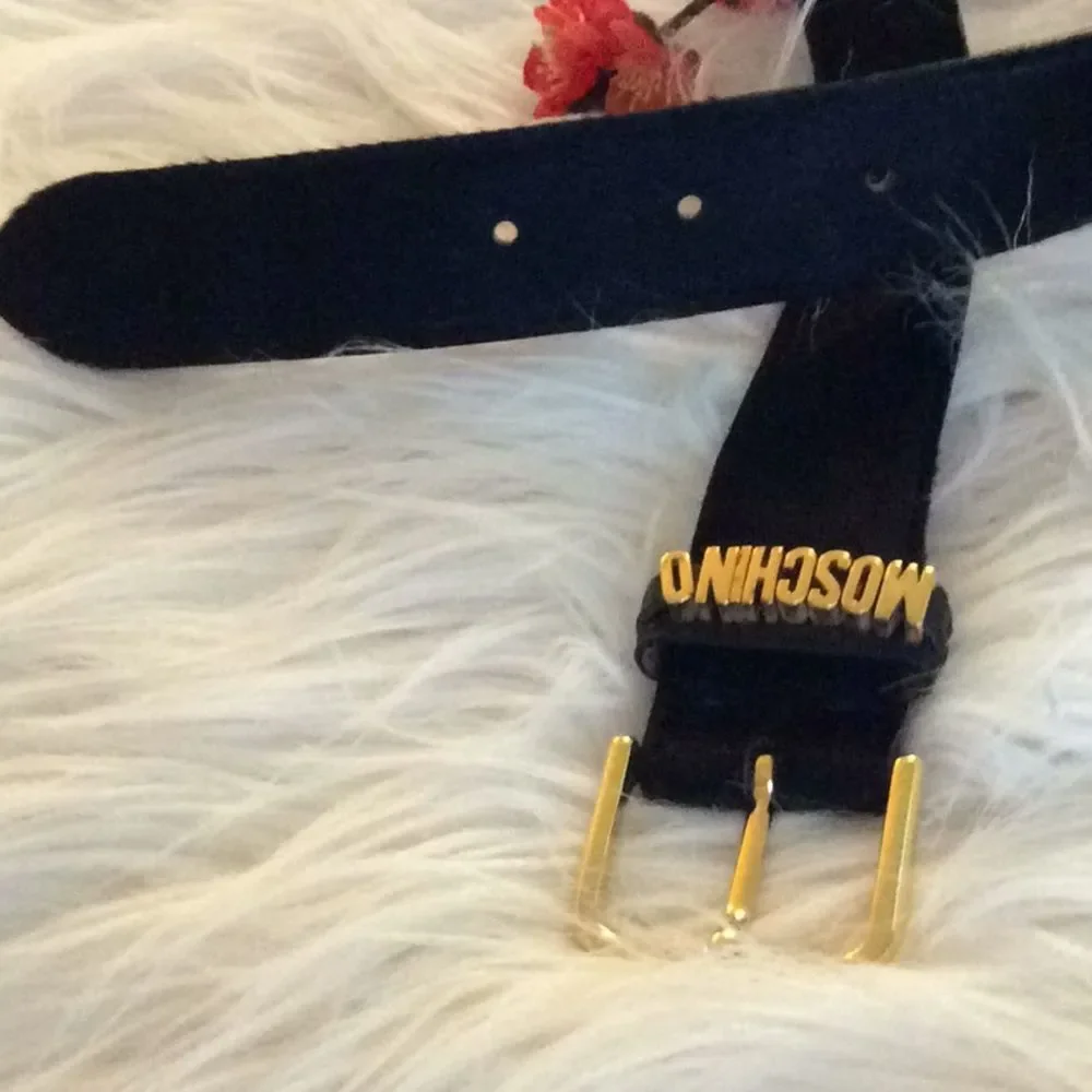 💞MOSCHINNO💞genuine leather belt